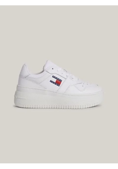 Tommy Hilfiger Deri Kadın Sneaker En0en02506ybs Beyaz