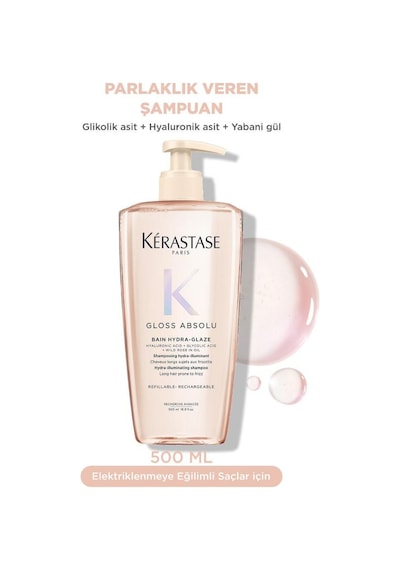 Kerastase Gloss Absolu Bain Hydra-glaze Büyük Boy Şampuan 500 Ml