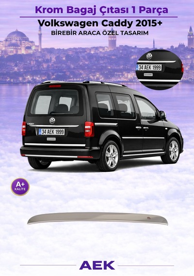 Vw Caddy Bagaj Çıtası 2015+ Paslanmaz Çelik
