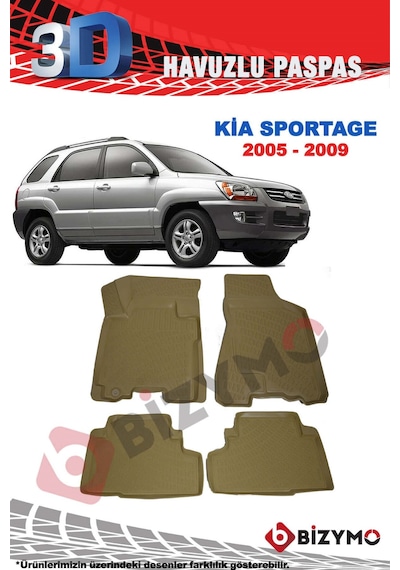 Kia Sportage 2005-2009 3D Bej Paspas Takımı Bizymo