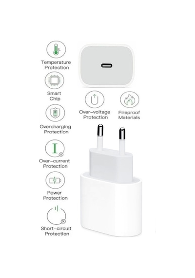 Samsung Galaxy M06 5g Uyumlu Type-c Ultra Hızlı Şarj Cihazı 22.5w 3.0 Amper Beyaz Şarj Başlığı Adaptör