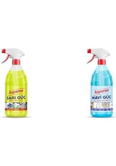 Asperox Mavi Güç 1000 Ml + Sarı Güç 1000 Ml 1000'li Set
