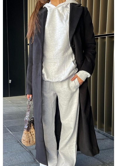Madmext Gri Wide Leg Basic Eşofman Altı Mg1916-gri Gri