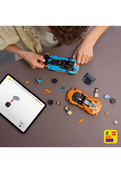 LEGO® Speed Champions Lamborghini Revuelto ve Huracán STO 77238 - 10 Yaş ve Üzeri Çocuklar için Yaratıcı Oyuncak Yapım Seti (607P)