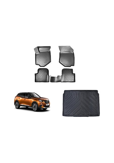 Peugeot 2008 2020+ Rizline 3D Paspas ve Bagaj Havuzu