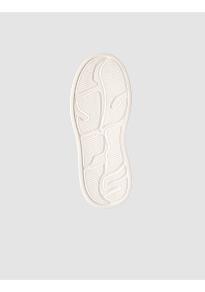 %100 Nubuk Deri Beyaz Erkek Sneaker Beyaz