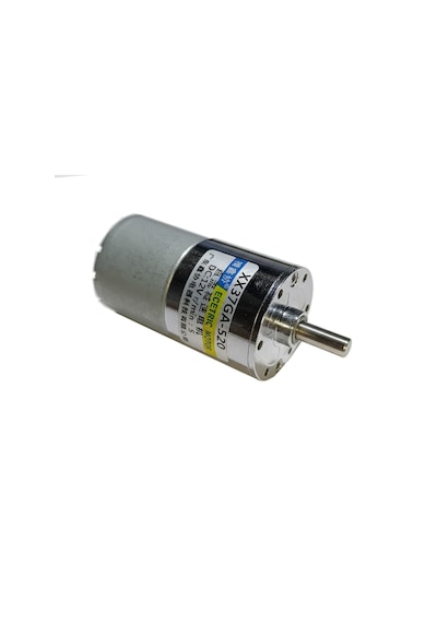 37ga-520 12v 37mm 5rpm Redüktörlü Dc Motor Metal Dişli Yüksek Tork Kuvvet Robot Oyuncak Rc Araba