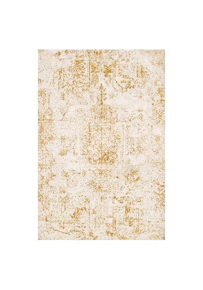 Kartela Halı Sina Halı Jüt Taban Dokuma Halı Hardal Sarısı - 120 X 180 Cm