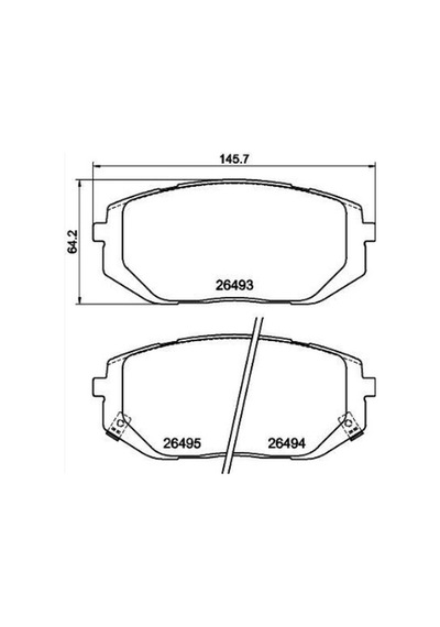Ön Fren Balatası Hyundai Tuscon 21-25 /kia Sportage 21- /58101-n7a10