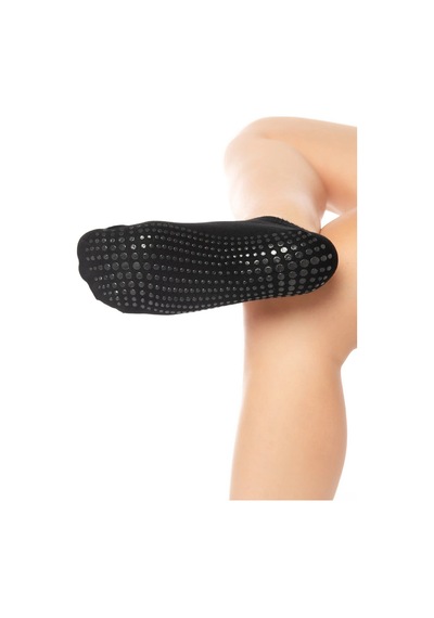 Saysez Bambu Kadın Kaydırmaz Taban Siyah Silikon Baskı Pilates Yoga Fitness Dans Aktivite Patik Çorabı 3'lü Renkli