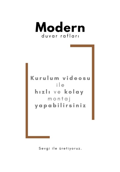 Enda Home 5 Bölmeli Duvar Rafı, Mutfak Rafı, Oturma Odası Rafı Beyaz