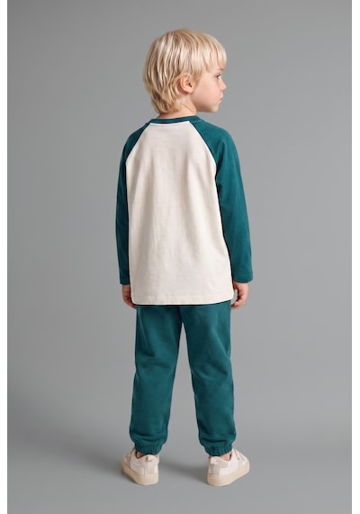 Defacto %100 Pamuk Oversize Reglan Kollu Baskılı 2li Uzun Kollu Tişört Erkek Bebek I0293a526aurd106 Kırmızı-rd106