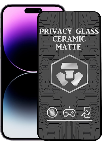 Apple Uyumlu   iPhone 14 Pro Max Tam Kaplayan Mat Seramik Nano Esnek Hayalet Ekran Koruyucu