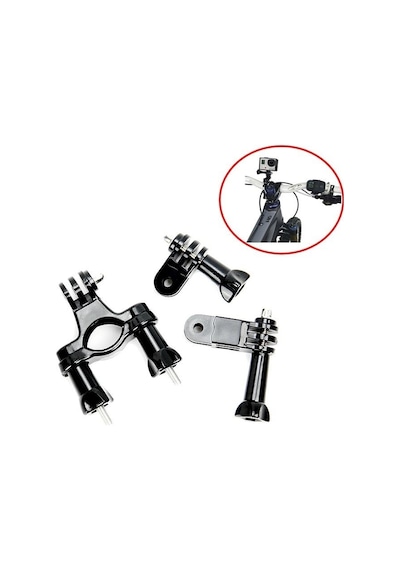 Sjcam Eken Aksiyon Kamera Üç Yollu Motor Bisiklet Aparatı Gp02 Çok Renkli