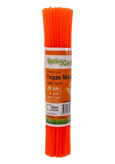 Motorlu Tırpan Misinası 4.0 Mm 28 Cm Kare Çubuk - 85 Adet