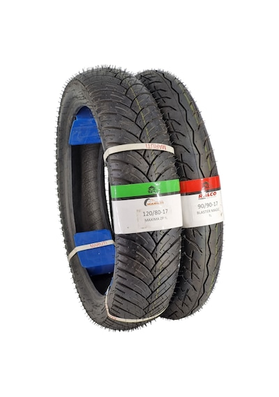 Motor Lastik 120/80-17 Ve 90/90-17 Tl Tubeless - Dubleks Takım