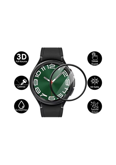 Ally Samsung Galaxy Uyumlu  Watch 6 Classic 47mm Pmma Cam Ekran Koruyucu- 5775