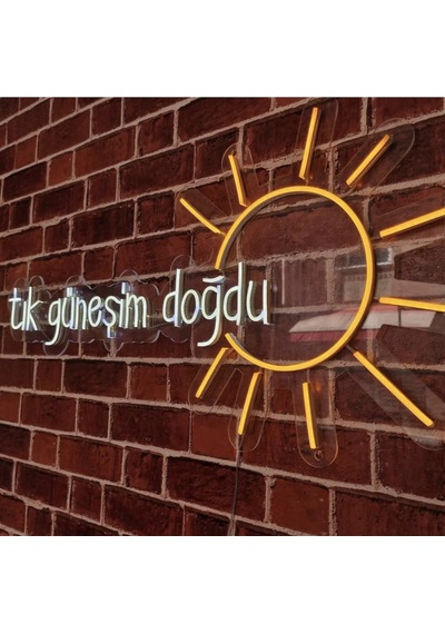 Tık Doğdu Güneşim Neon Led Aydınlatma Renkli