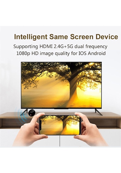 Mirascreen G7 Plus 4K Uhd Görüntü Aktarım Cihazı Uyumlu iOS-Android