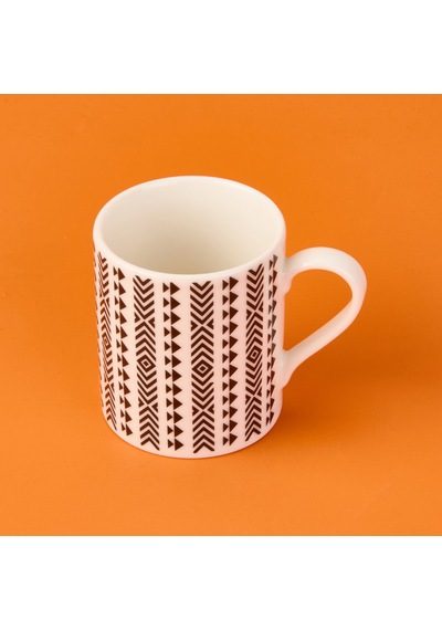 Kitchen Ethnic Kupa - Siyah / Beyaz - 290 Ml Renkli
