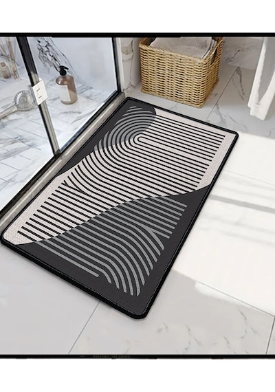 Melyna Gri 60x100 Banyo Paspası Djt Renkli