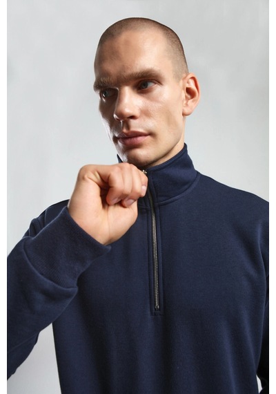 Benmanaj Erkek Antrasit Sweatshirt - Lacivert Lacivert