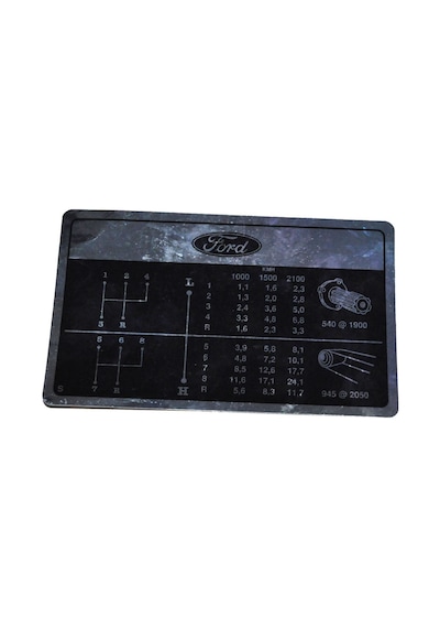 Ford Traktör Vites Şeması Ford 2000 - 3000 - 5000 - 6610