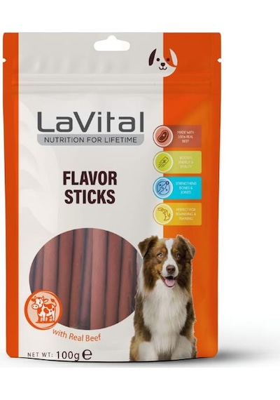 Lavital Sığır Etli Yumuşak Çubuk Köpek Ödülü 100 Gr