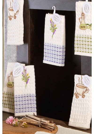 12'Li Waffle 45X65 Cm Mutfak Havlusu Kurulama Bezi Mix