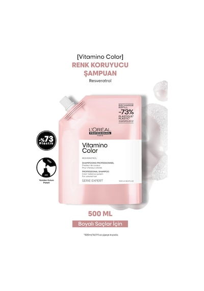 L'Oréal Professionnel Vitamino Color Boyalı Saçlar İçin Renk Koruyucu Şampuan Refill 500 ML