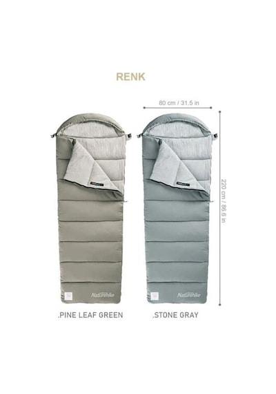 Naturehike M300 -13 Derece Gri Uyku Tulumu Gri