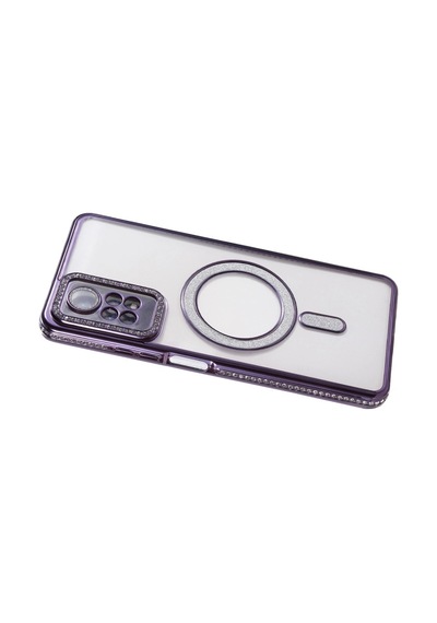 Xiaomi Redmi Note 12 Pro 4g Joke Simli Magneticsafe Kılıf Derin Mor