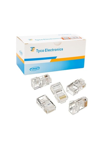 Rj45 Cat5 -cat6 Uç 8p8c Soket 100'lü
