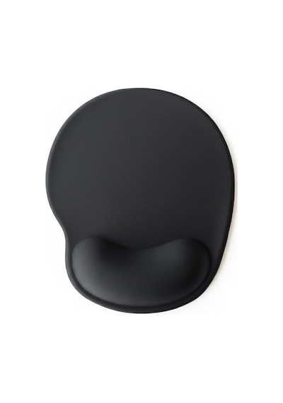 Tıger Track Siyah Bilek Destekli Ergonomik - Kaymaz Taban Mouse Pad