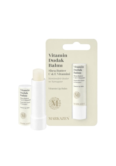 Markazen Vitamin Dudak Balmı Shea Butter C Vitamini E Vitamini 5 G
