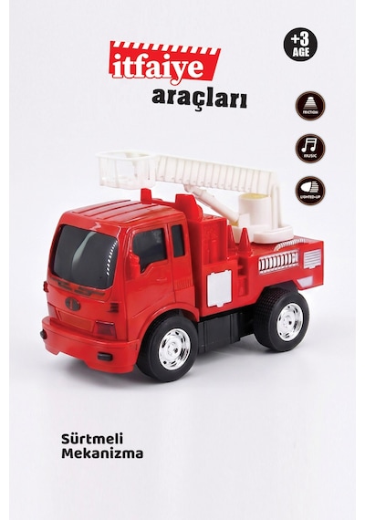 Sürtmeli Askeri Ve İtfaiye Araçları 5 Farklı Model +3 Yaş 1 Adet