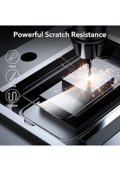 Apple Uyumlu   iPhone 14 Pro Max Cam Aparatlı Kolay Kurulum Kırılmaz Cam