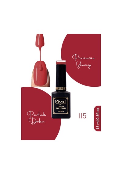 Misyul Uv Led Kalıcı Oje Nail Art 15 Ml 115
