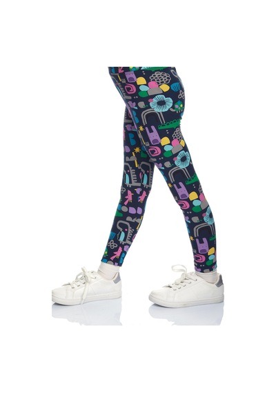 Lovetti Kız Çocuk Cutouts Animal Desen Tayt 8809 Çok Renkli