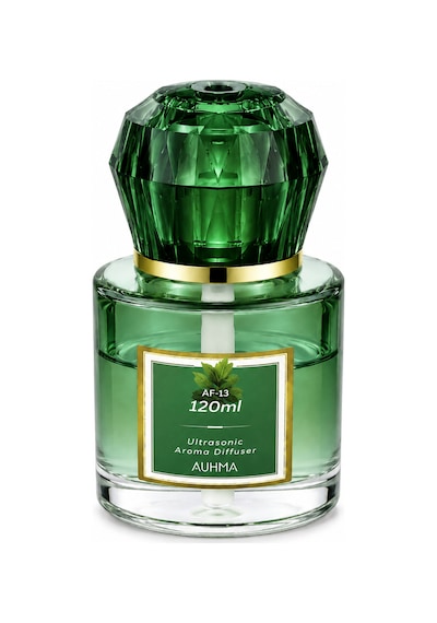 Auhma Af-13 120ml Şarjlı Ultrasonik Araç Koku Difüzörü Yeşil Ambiyans Işıklı Forest Esans Aroma Yayıcı