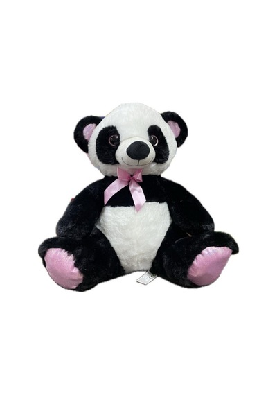 Parlak Iri Gözlü Panda Peluş 30 Cm 62311 Siyah - Beyaz