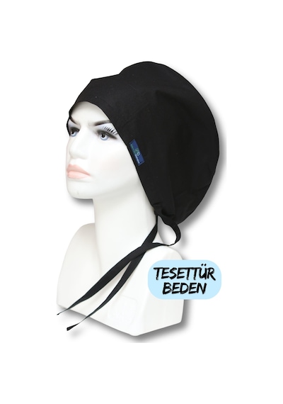 Tesettür Beden 3'lü Siyah Bone Siyah Tek Renk Siyah Çıtır Siyah Takım Yıldızı Cerrahi Bone Renkli