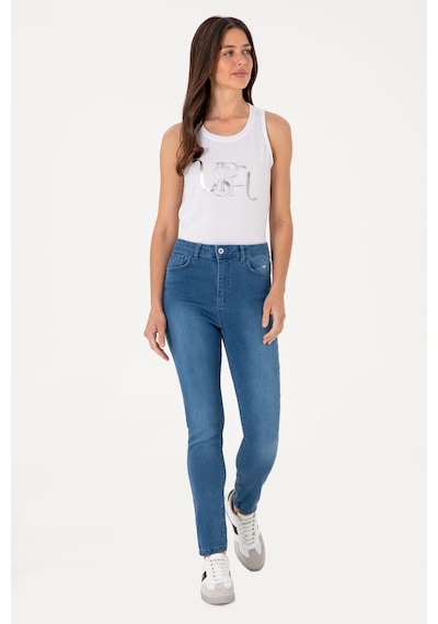 U.S. Polo Assn. Kadın Açık Mavi Skinny High Waist Fit Jean Pantolon 50297559-DN0021