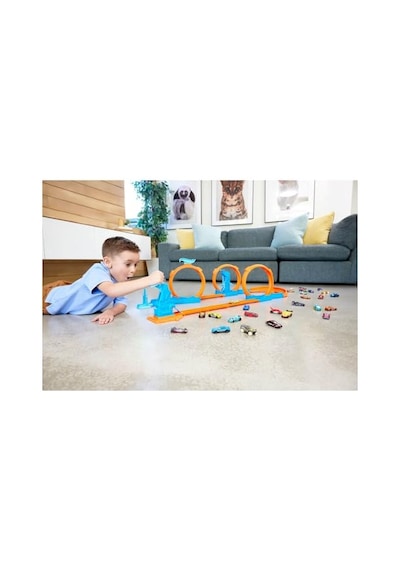 Hot Wheels Track Creator Triple Loop Kit, Jdw39