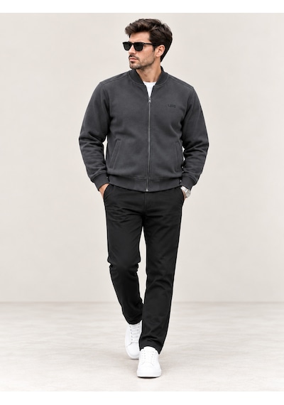 Vigoss Erkek Ferm. Bomber Sweat 63183-30364 Füme