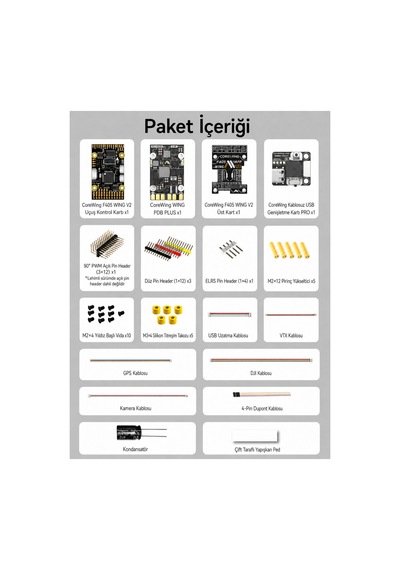 Corewing F405 Wing V2 Speedybee Uçuş Kontrol Kartı İnav Ardupilot 3s-6s-wifi-bluetooth