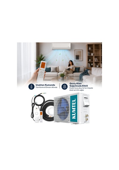 Kumtel Hinoki KMSAC-18 18.000 Btu A++ Inverter Duvar Tipi Split Klima Montaj Dahil