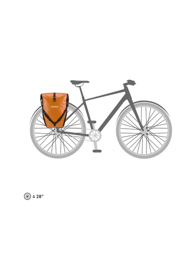 Ortlieb F5306 Back-roller Arka Bisiklet Çanta 40l Turuncu-siyah Ql2.1