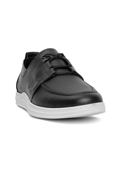 Voyager 5591c Erkek Hakiki Deri Casual Ayakkabı Siyah-siyah Siyah