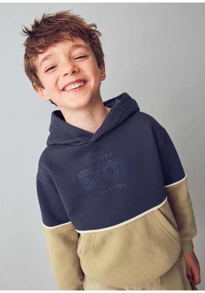 Mayoral Erkek Çocuk Baskılı Sweatshirt Lacivert 4410